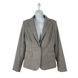 7th Ave. New York Co. Woman Gray Blazer Jacket Size 4 Small